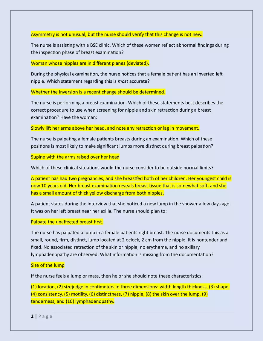 Nsg 3160 Exam 3 2025 - Page 2