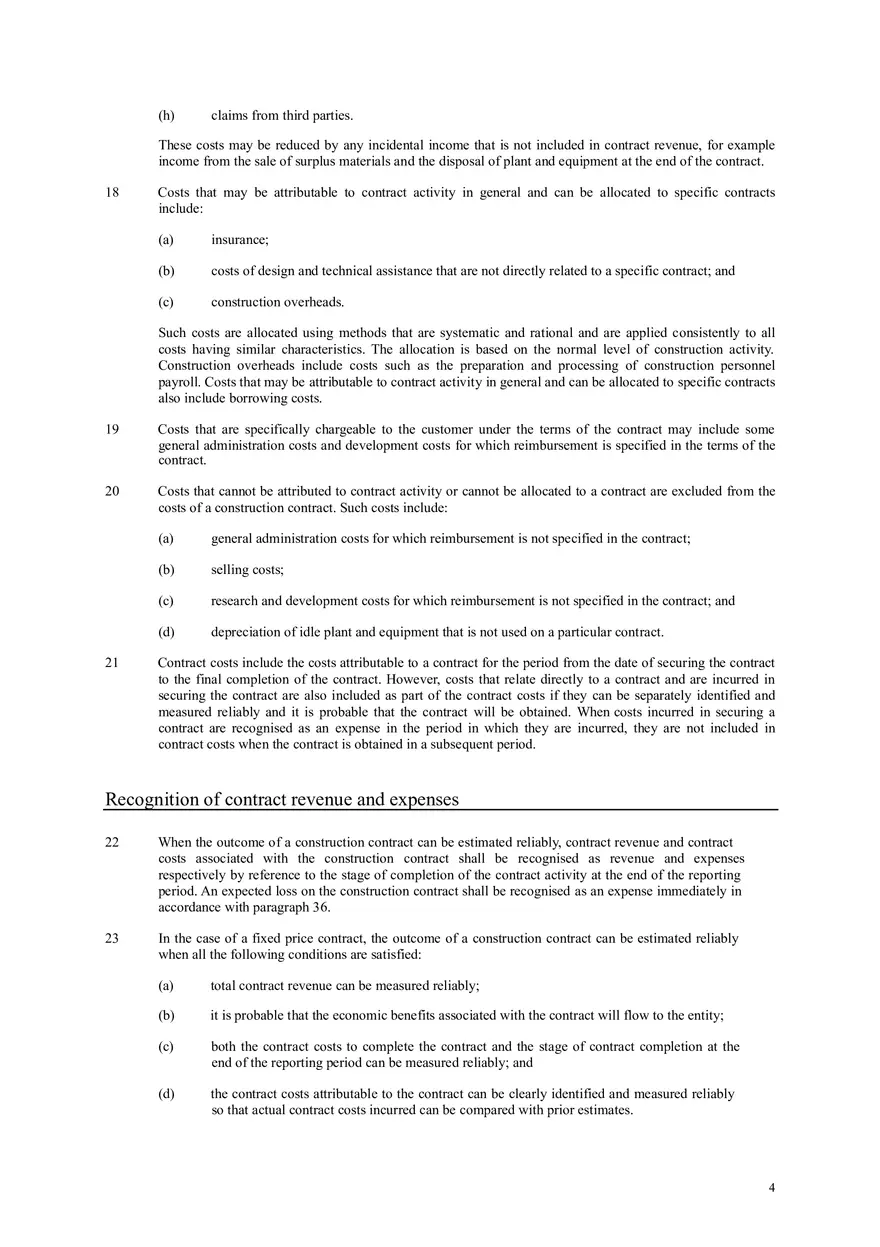 International Accounting Standard 11 Construction Contracts - Page 4