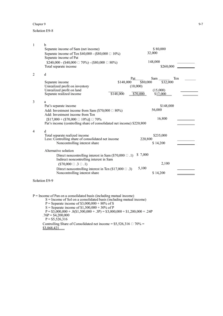 Indirect and Mutual Holdings Answers 1 - Page 13