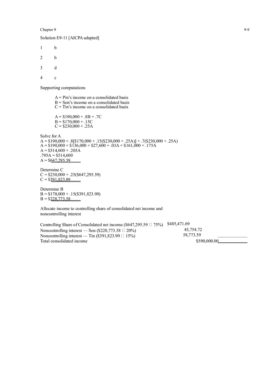 Indirect and Mutual Holdings Answers 1 - Page 15