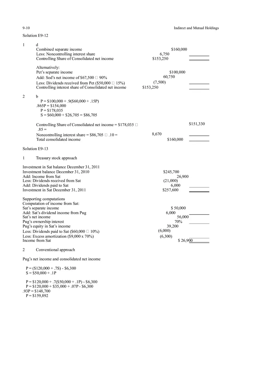 Indirect and Mutual Holdings Answers 1 - Page 16