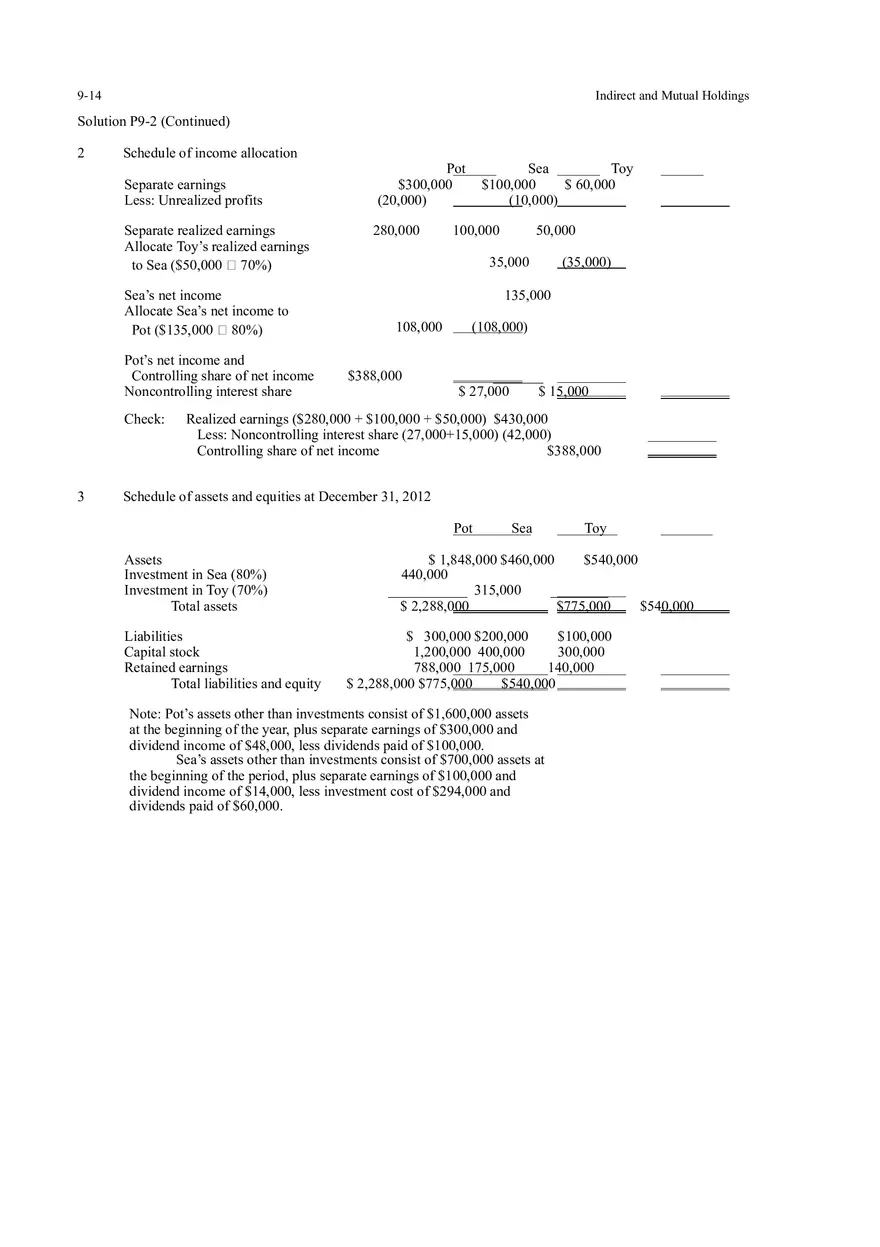 Indirect and Mutual Holdings Answers 1 - Page 6