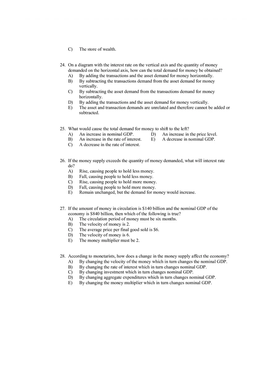 45 Q and A for Principles of Macroeconomics - Page 8