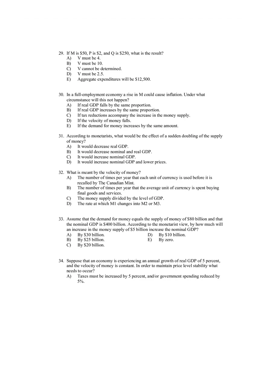 45 Q and A for Principles of Macroeconomics - Page 9