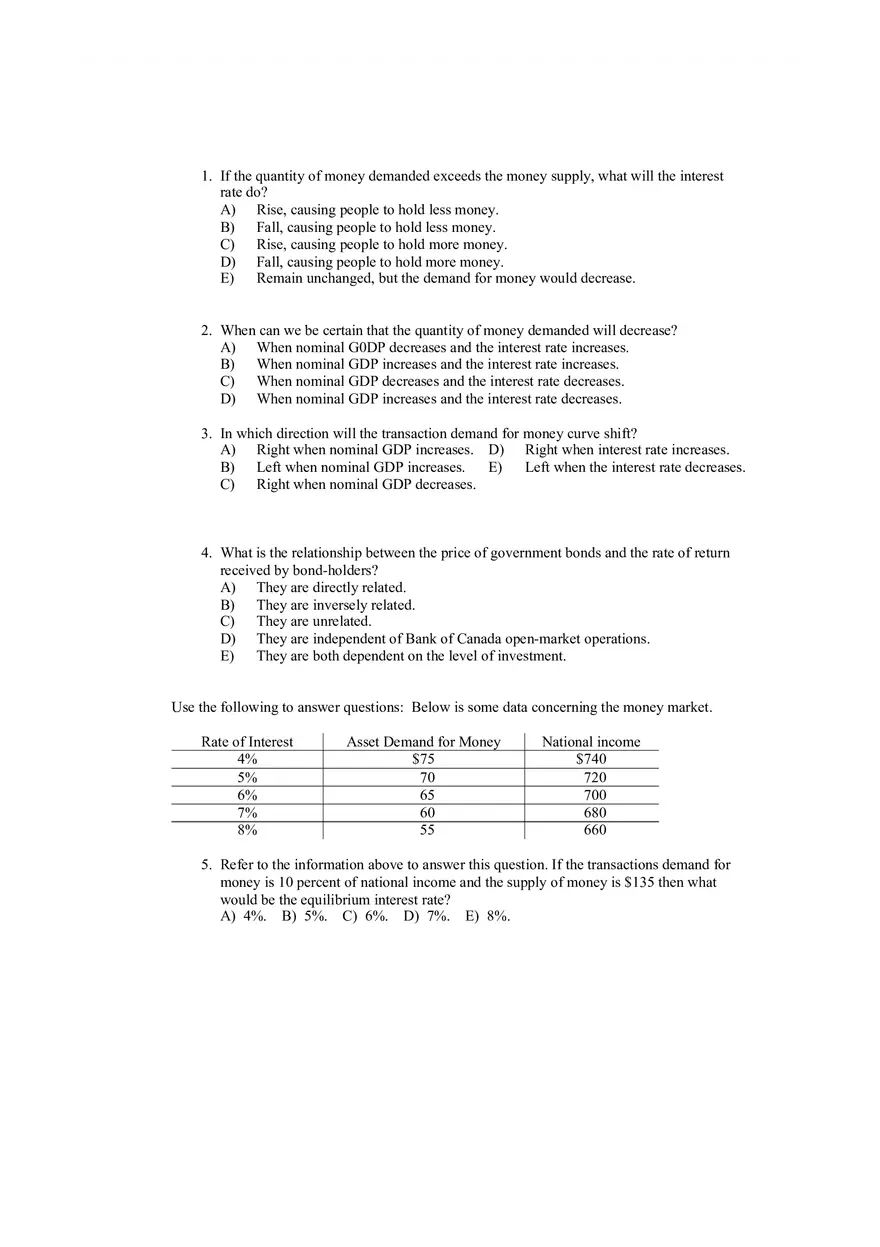 45 Q and A for Principles of Macroeconomics - Page 2