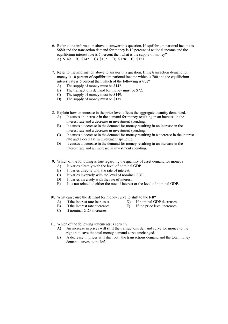 45 Q and A for Principles of Macroeconomics - Page 4