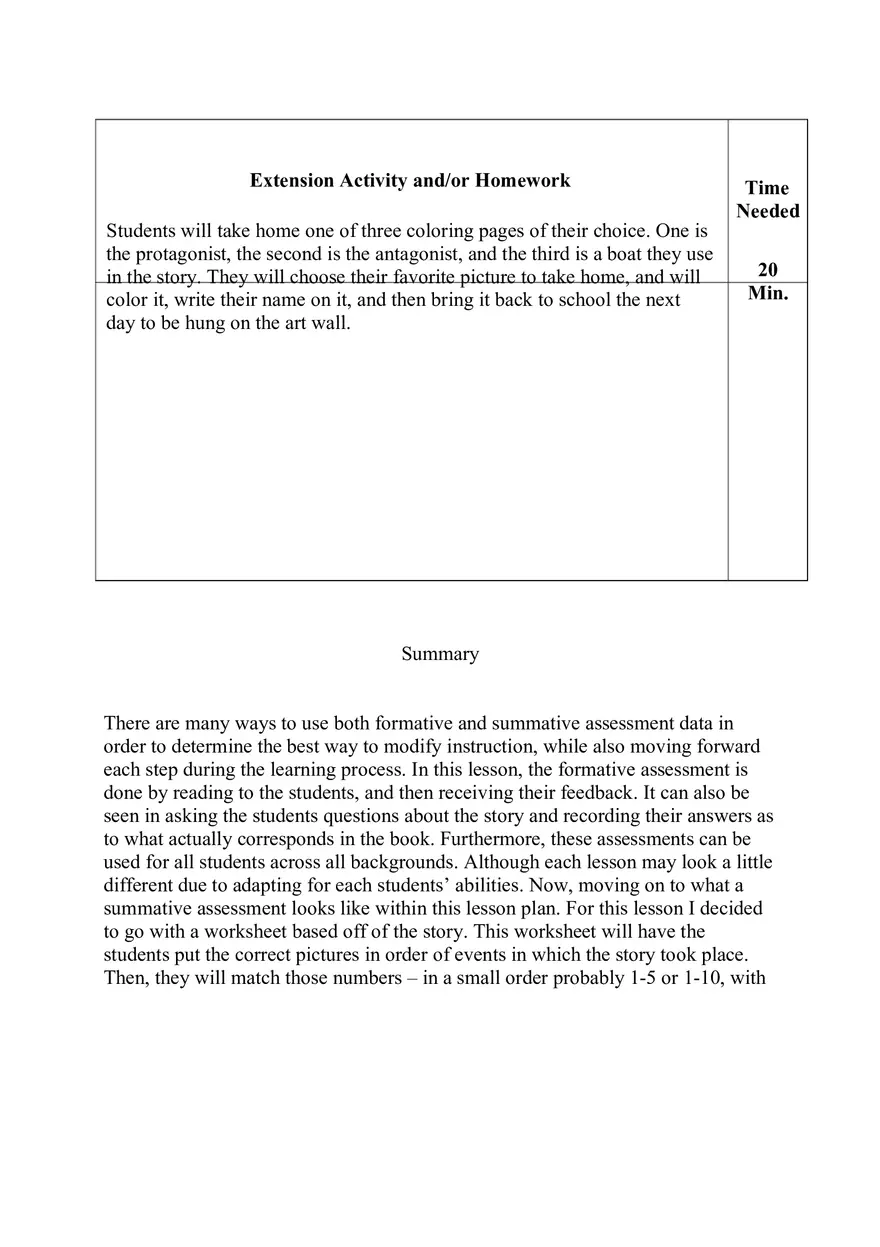 English Language Arts Lesson Plan - Page 4