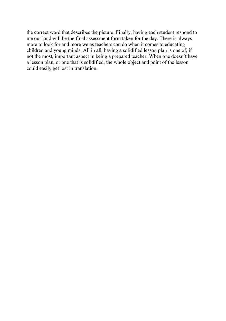 English Language Arts Lesson Plan - Page 5