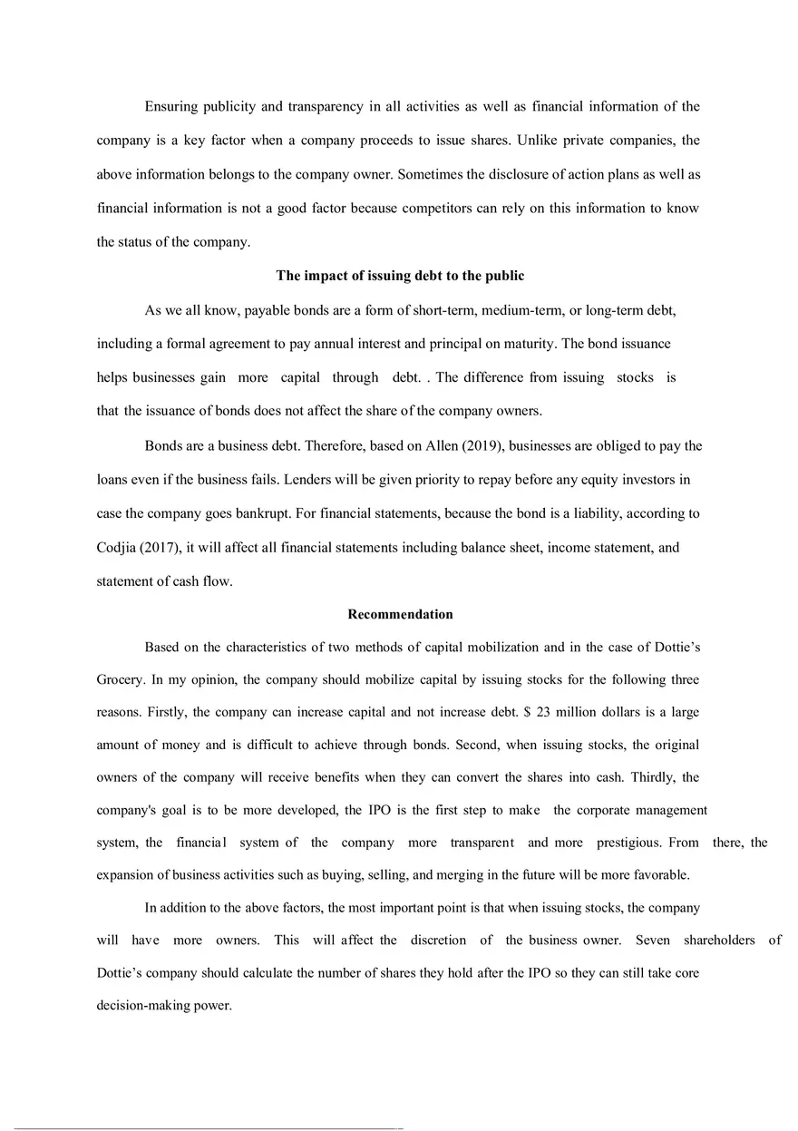 Dottie’s Grocery Case Study - Page 2