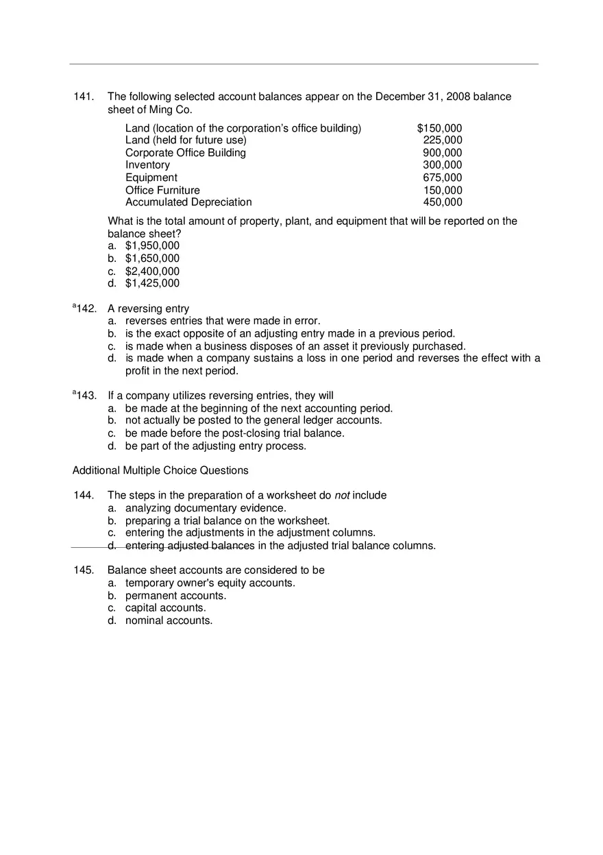 Chapter 4 Test Bank for Principles of Accounting Part 3 - Page 1
