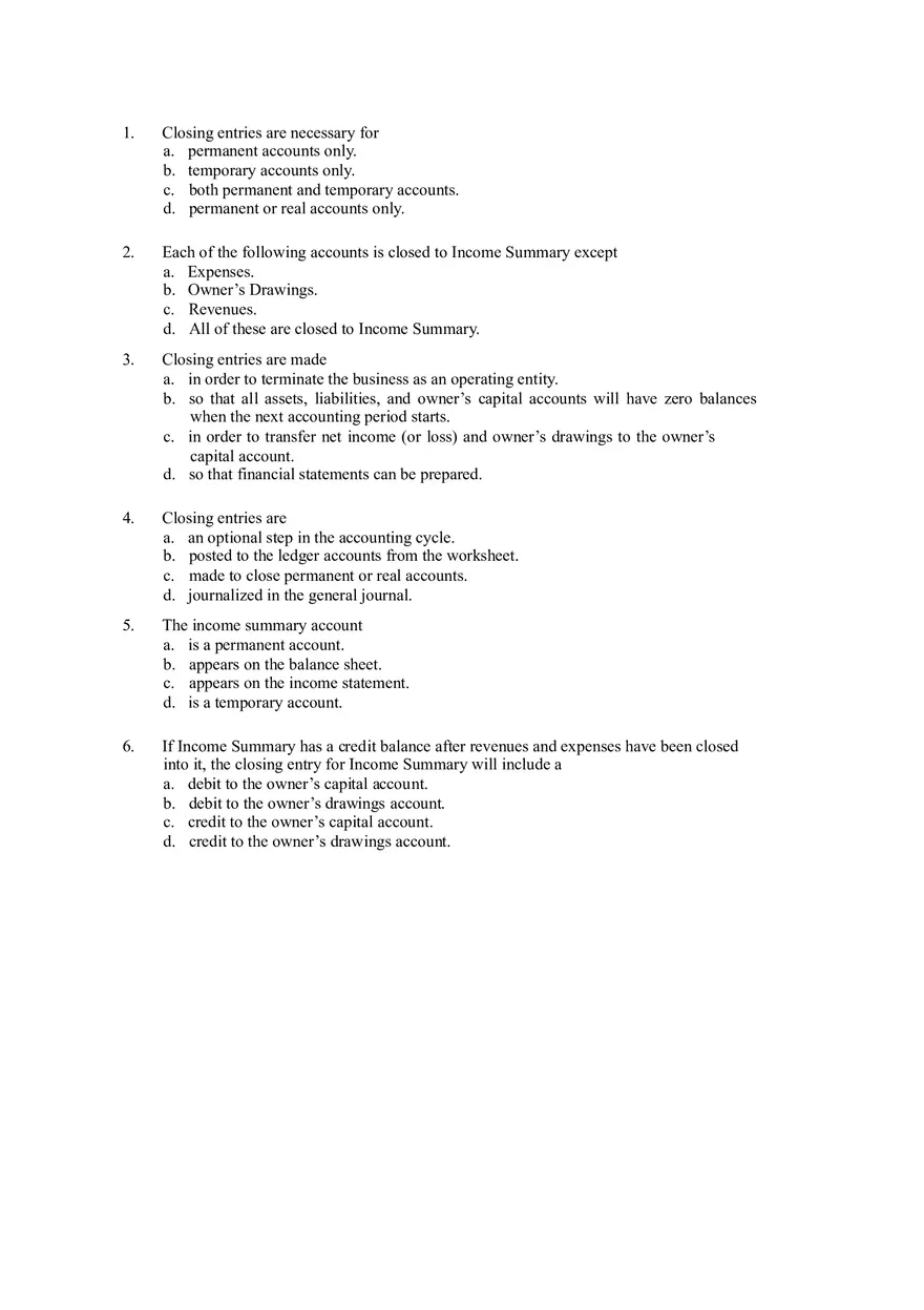 Ch 4 Closing Entries and Income Summary in Accounting - Page 1