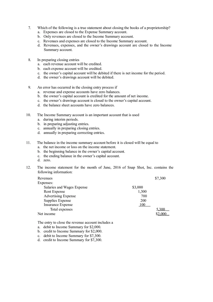 Ch 4 Closing Entries and Income Summary in Accounting - Page 2