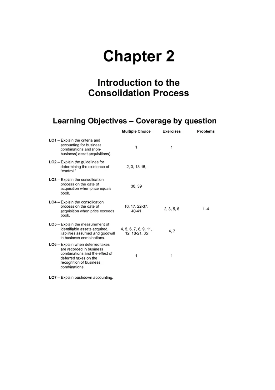 Solutions and Test Bank Advanced Accounting 5th Edition - Page 1