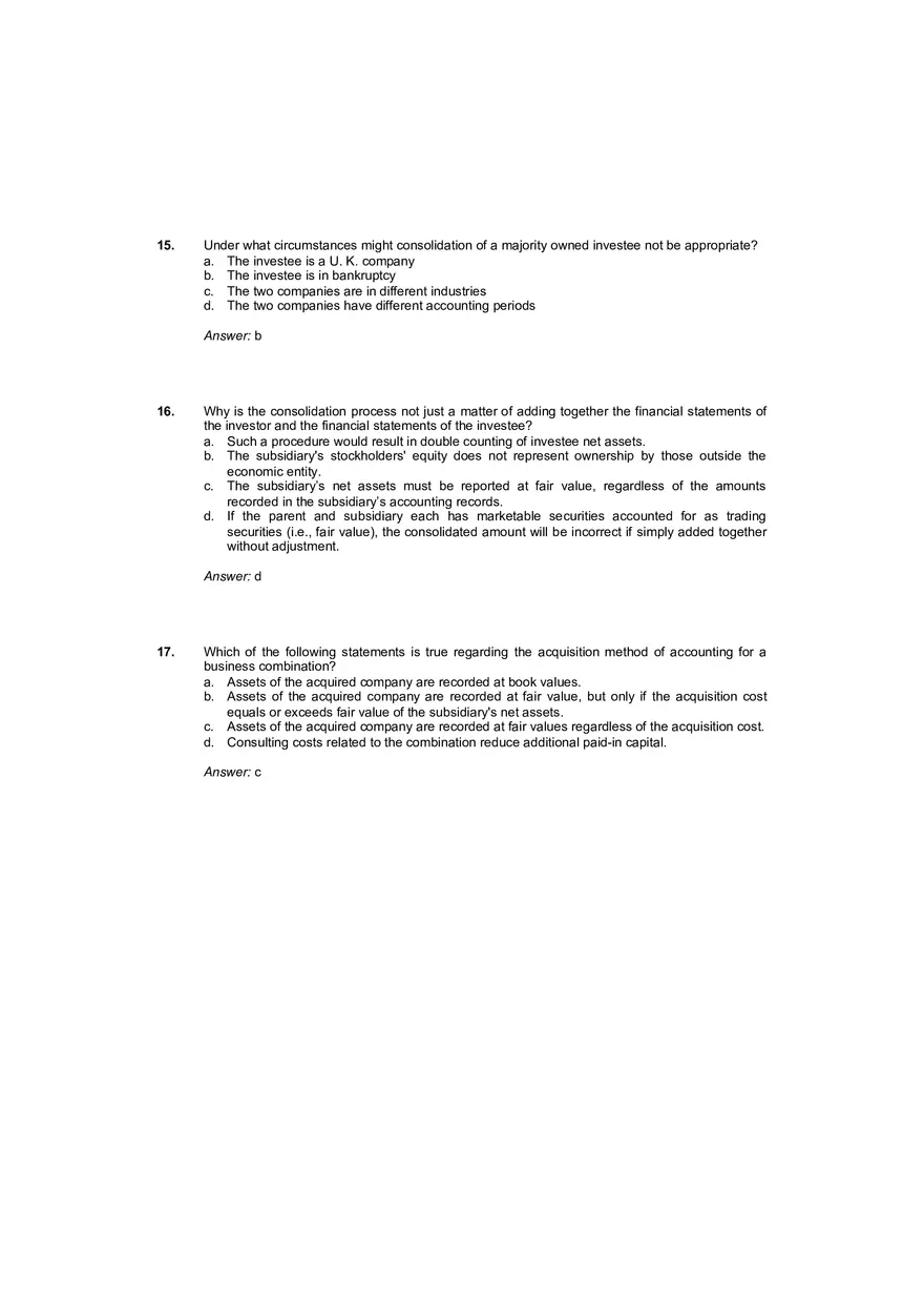 Solutions and Test Bank Advanced Accounting 5th Edition - Page 6