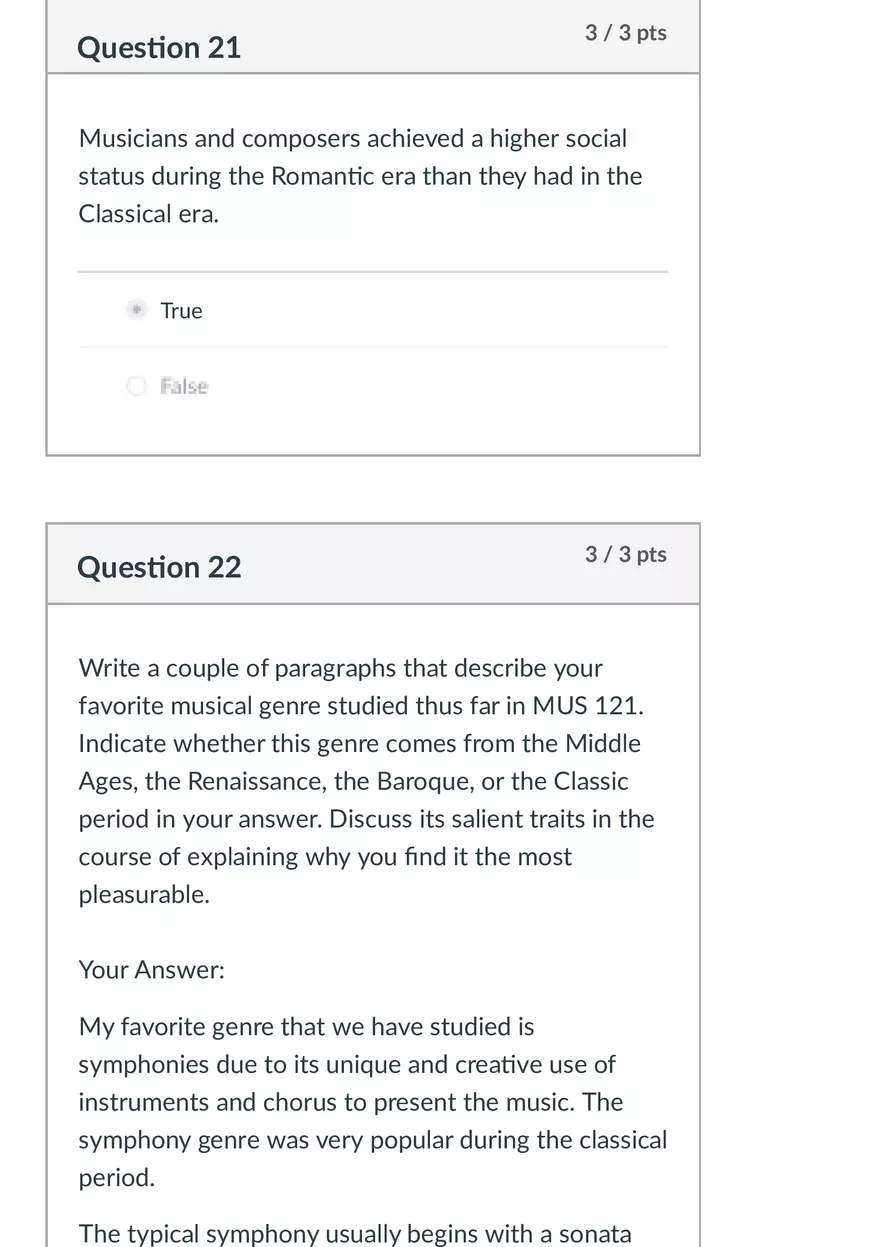 Music Appreciation Midterm Answer Key - Page 11