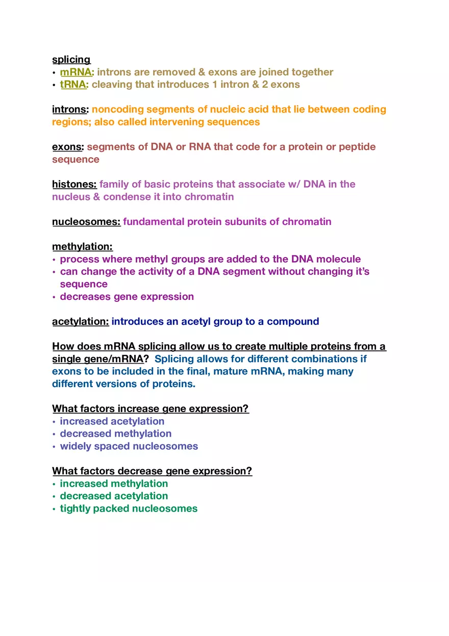 Amino Acids, Peptide Bonds and Protein Structure Study Guide 2 - Page 8
