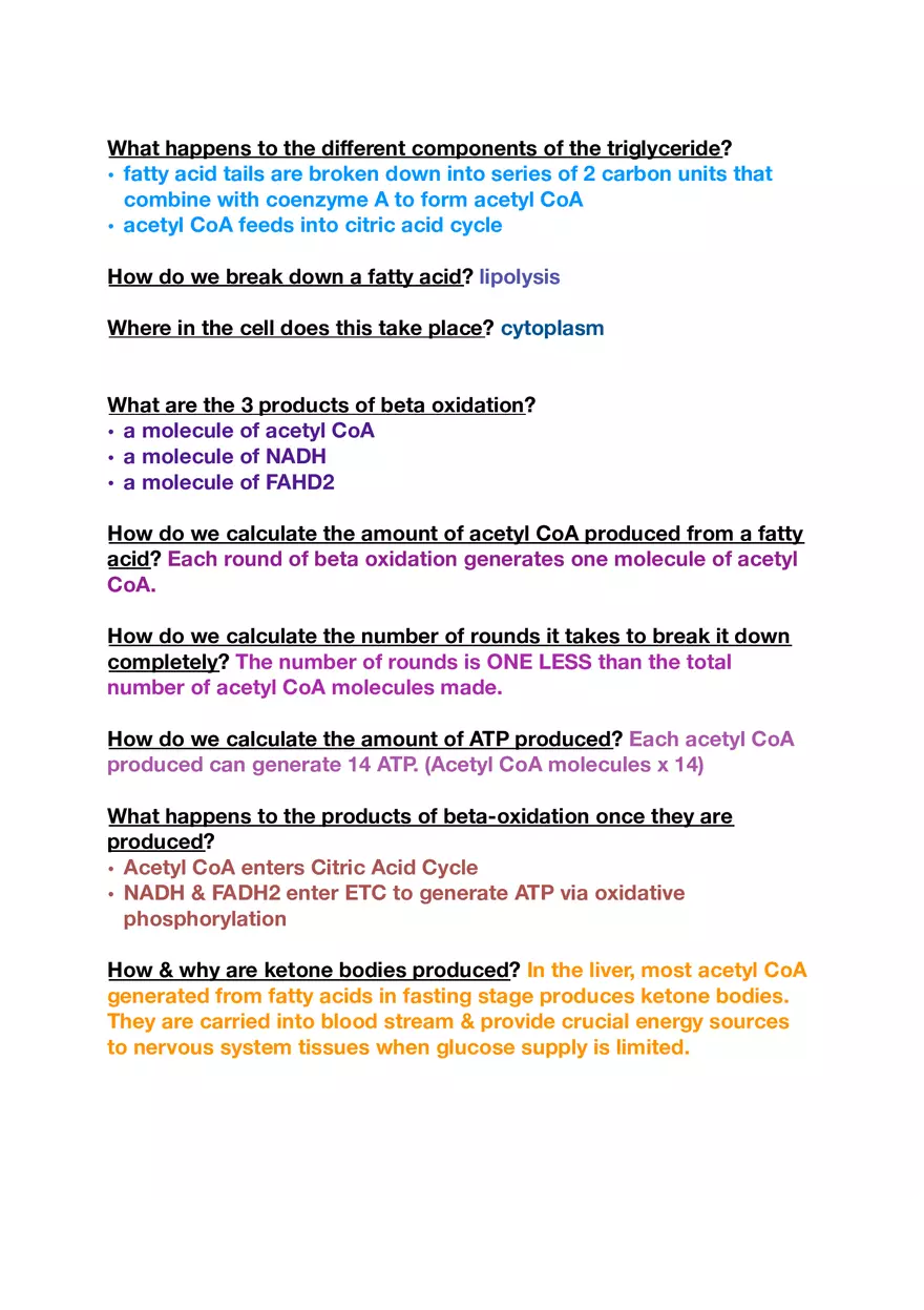 Amino Acids, Peptide Bonds and Protein Structure Study Guide 5 - Page 9