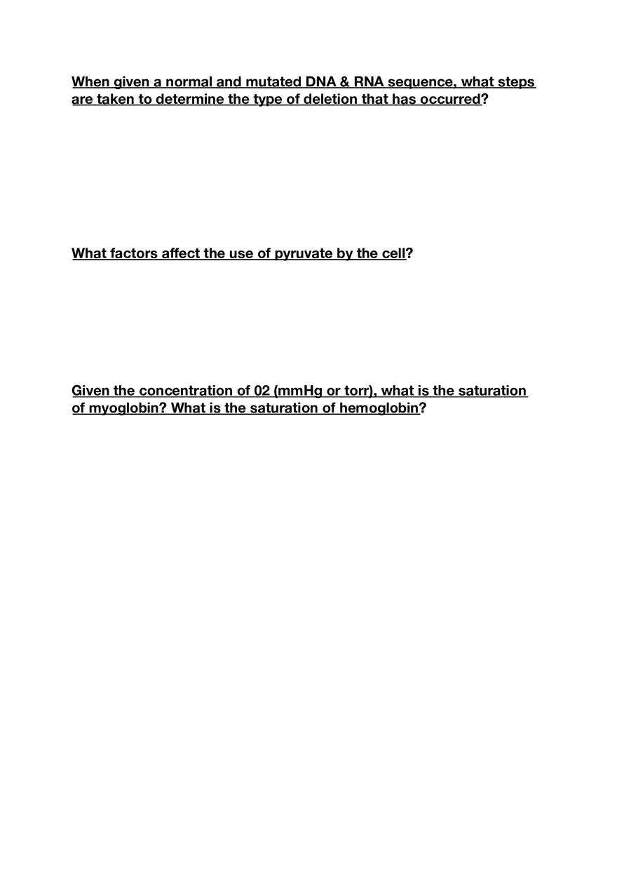 Amino Acids, Peptide Bonds and Protein Structure Study Guide 5 - Page 4