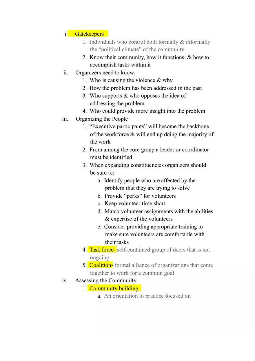 Community Organizing (Building & Health Promotion Programming) - Page 3