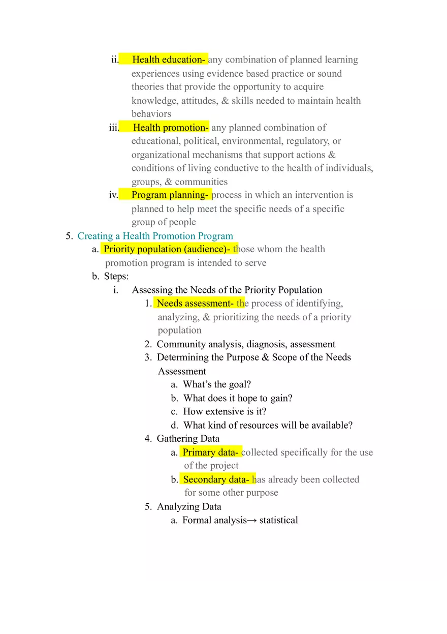 Community Organizing (Building & Health Promotion Programming) - Page 6