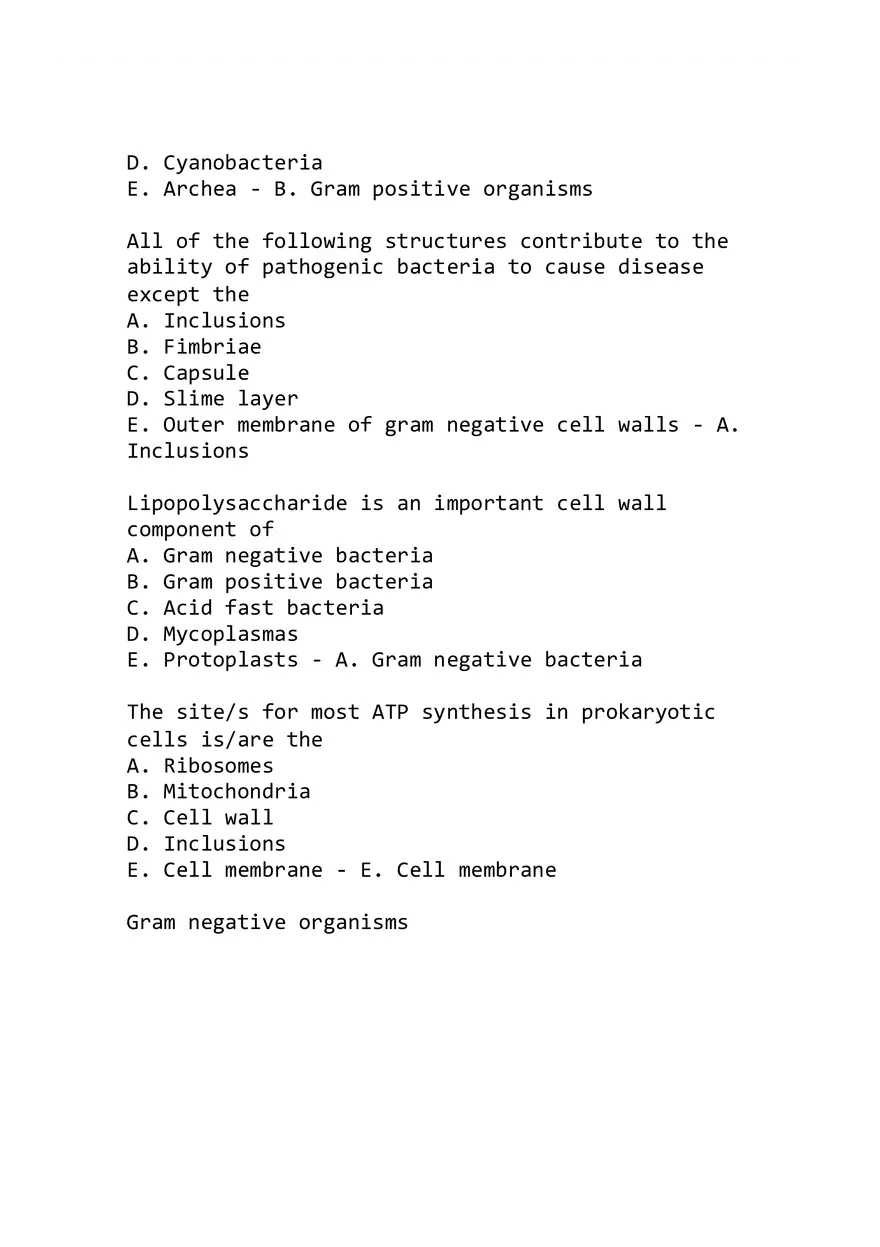 Microbiology Exam 1 Given at Midterm with Answers - Page 13
