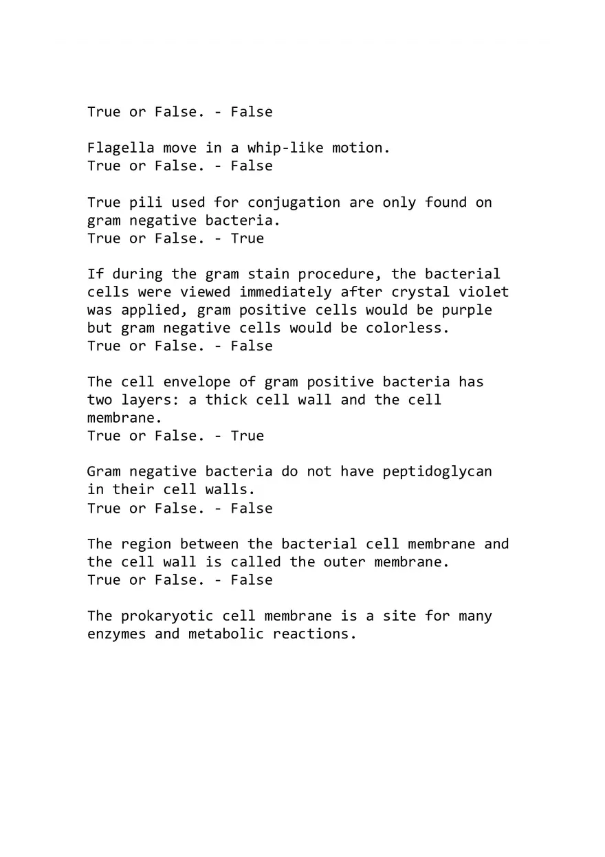 Microbiology Exam 1 Given at Midterm with Answers - Page 6