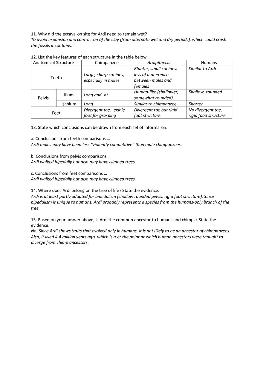 Skeletons Reveal Human and Chimpanzee Evolution - Page 2