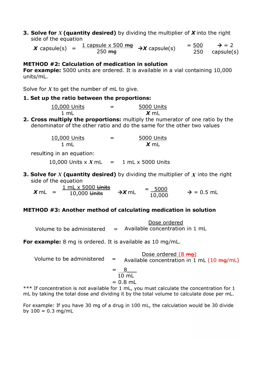 Metric System Calculations For Nursing Part 1 - Page 4
