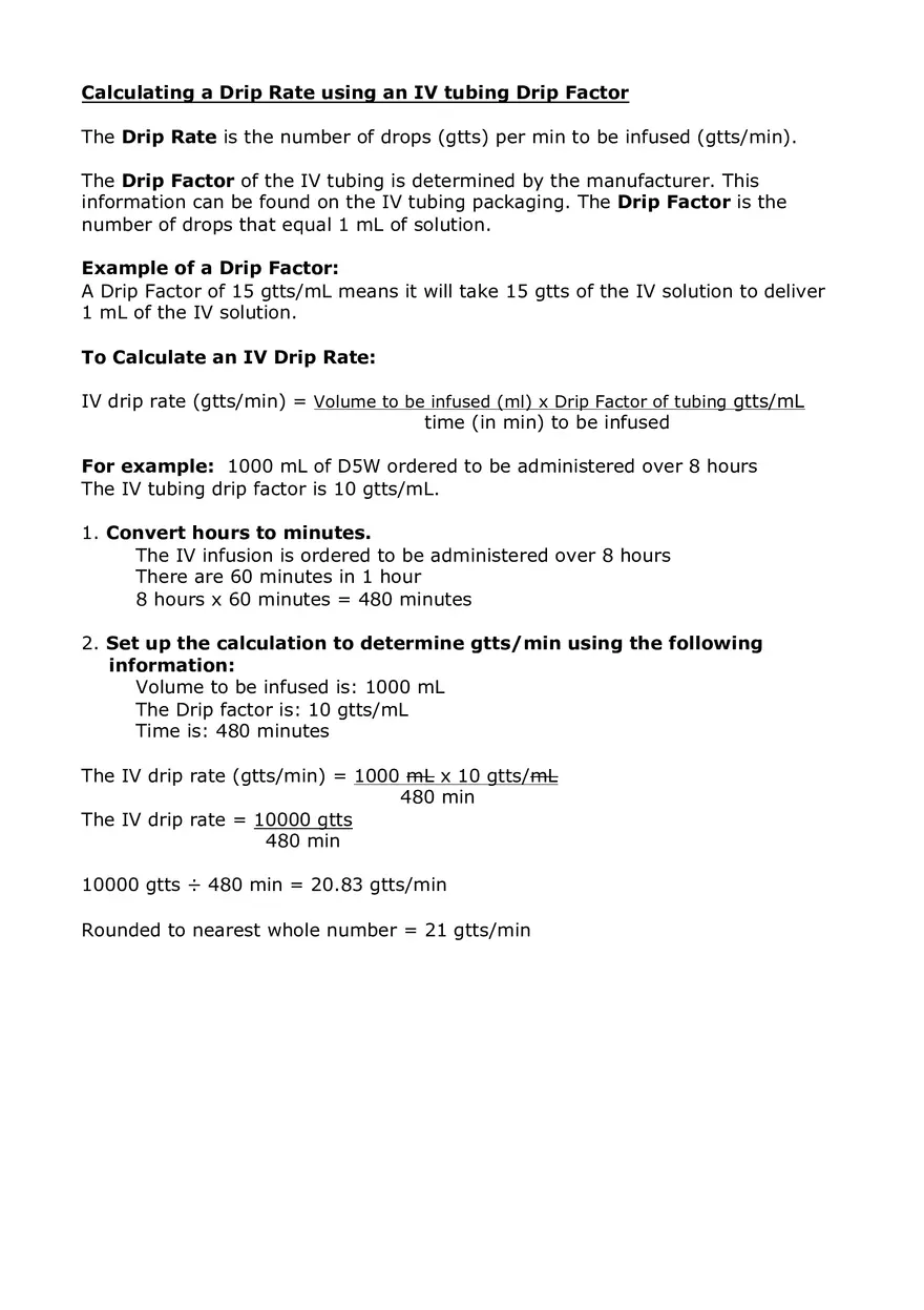Metric System Calculations For Nursing Part 1 - Page 6