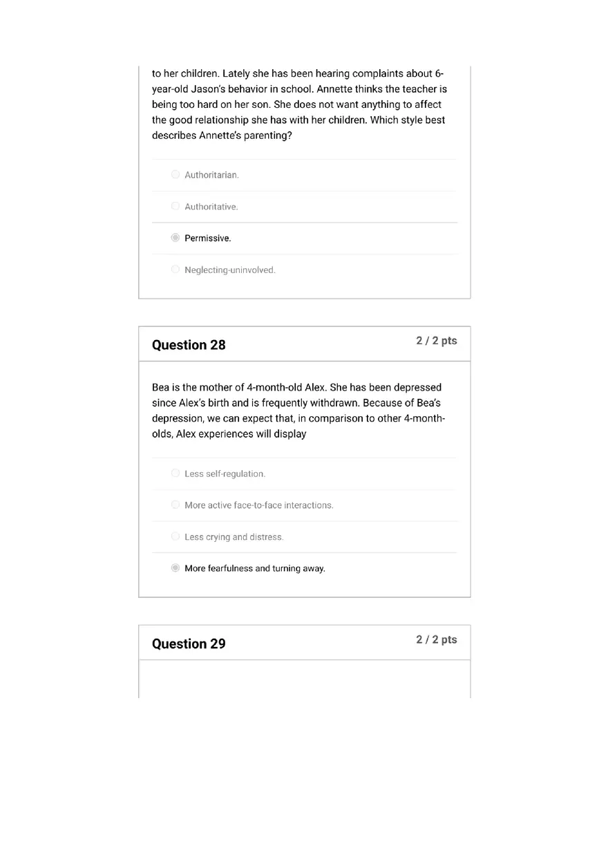 Quiz Foundations, Infancy to Early Childhood - Page 8