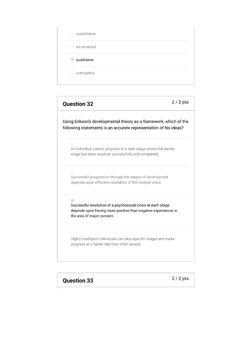 Quiz Foundations, Infancy to Early Childhood - Page 10