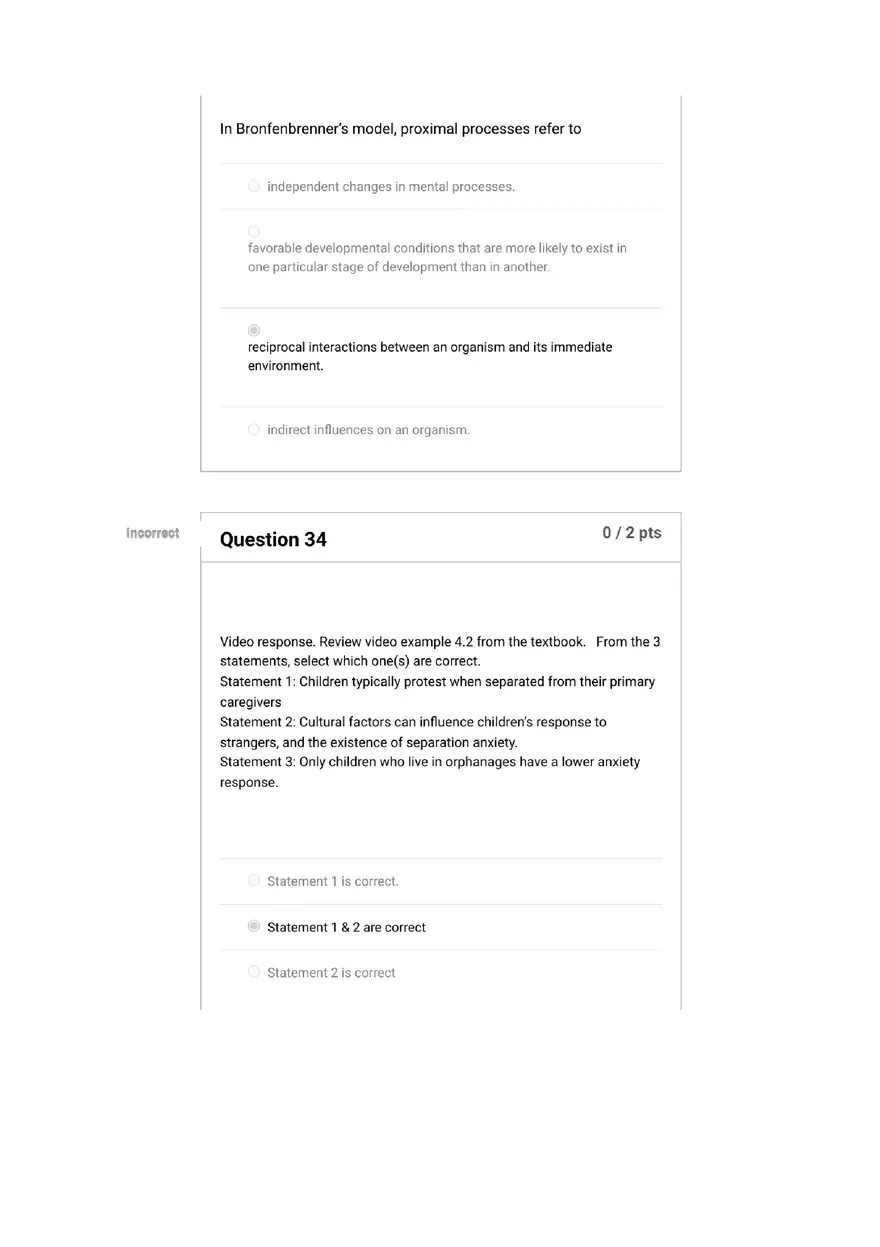Quiz Foundations, Infancy to Early Childhood - Page 11