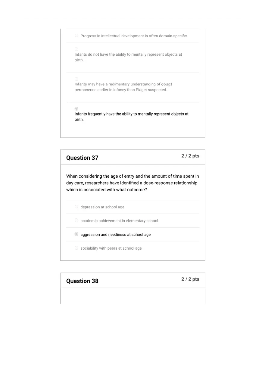Quiz Foundations, Infancy to Early Childhood - Page 14