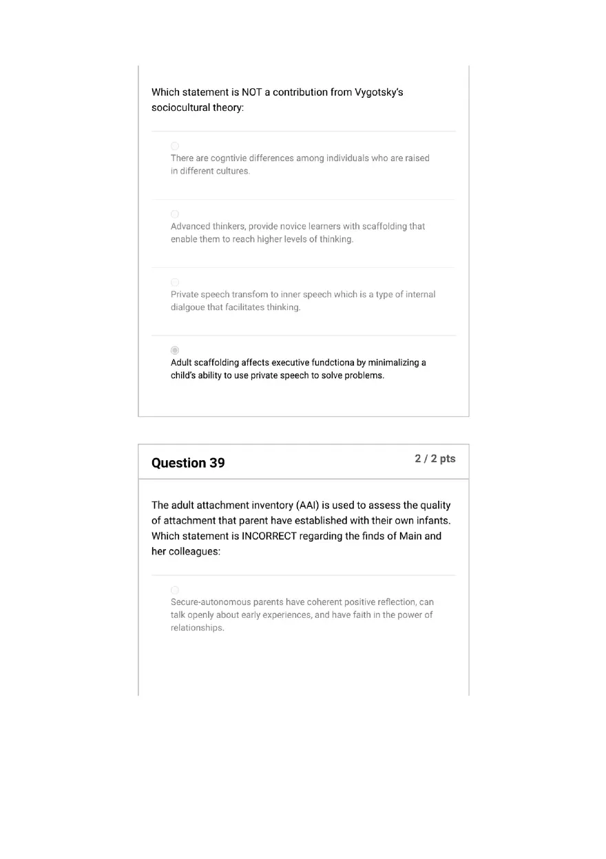 Quiz Foundations, Infancy to Early Childhood - Page 15