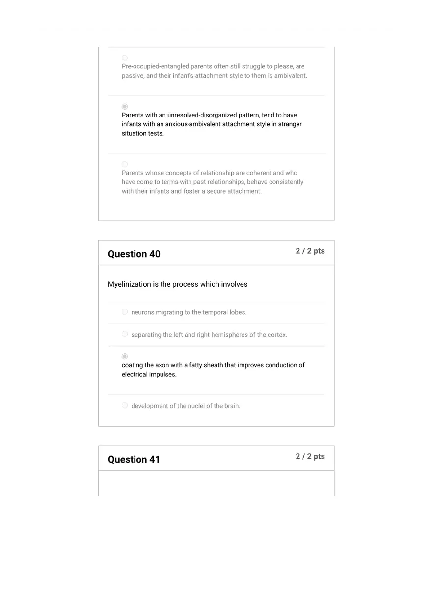 Quiz Foundations, Infancy to Early Childhood - Page 16