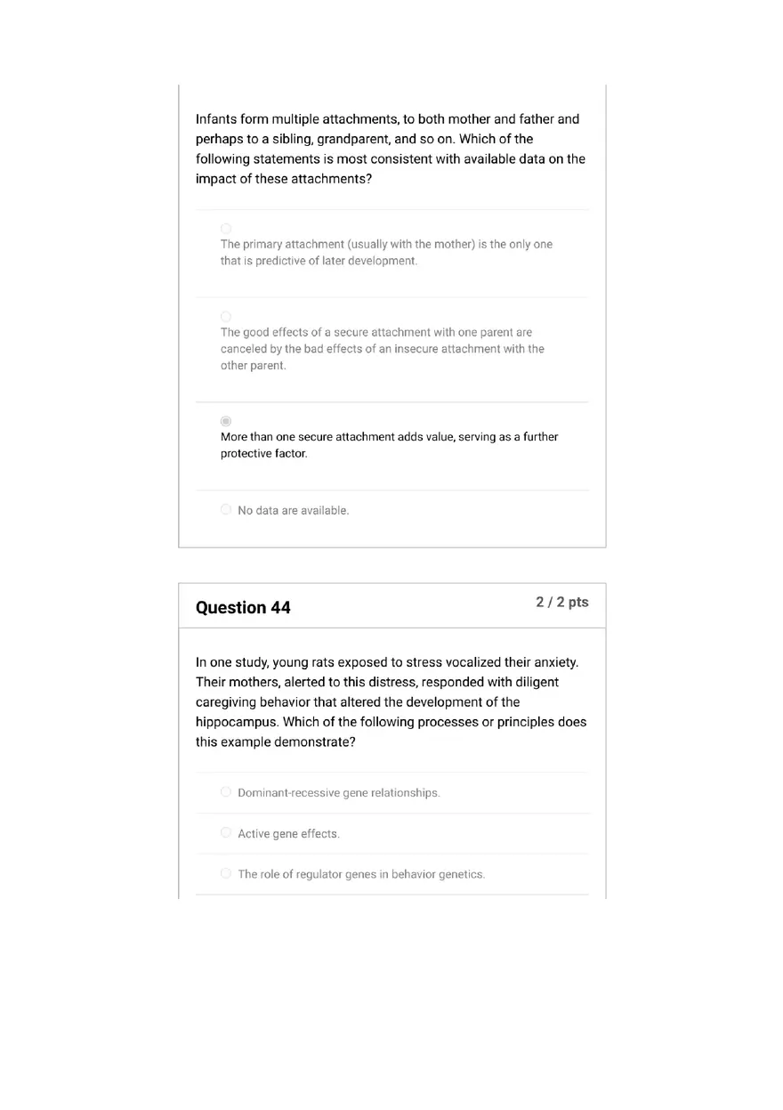 Quiz Foundations, Infancy to Early Childhood - Page 18