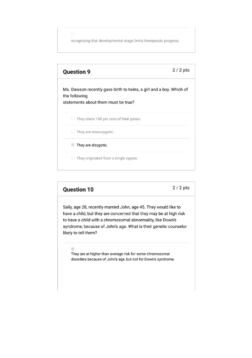 Quiz Foundations, Infancy to Early Childhood - Page 24