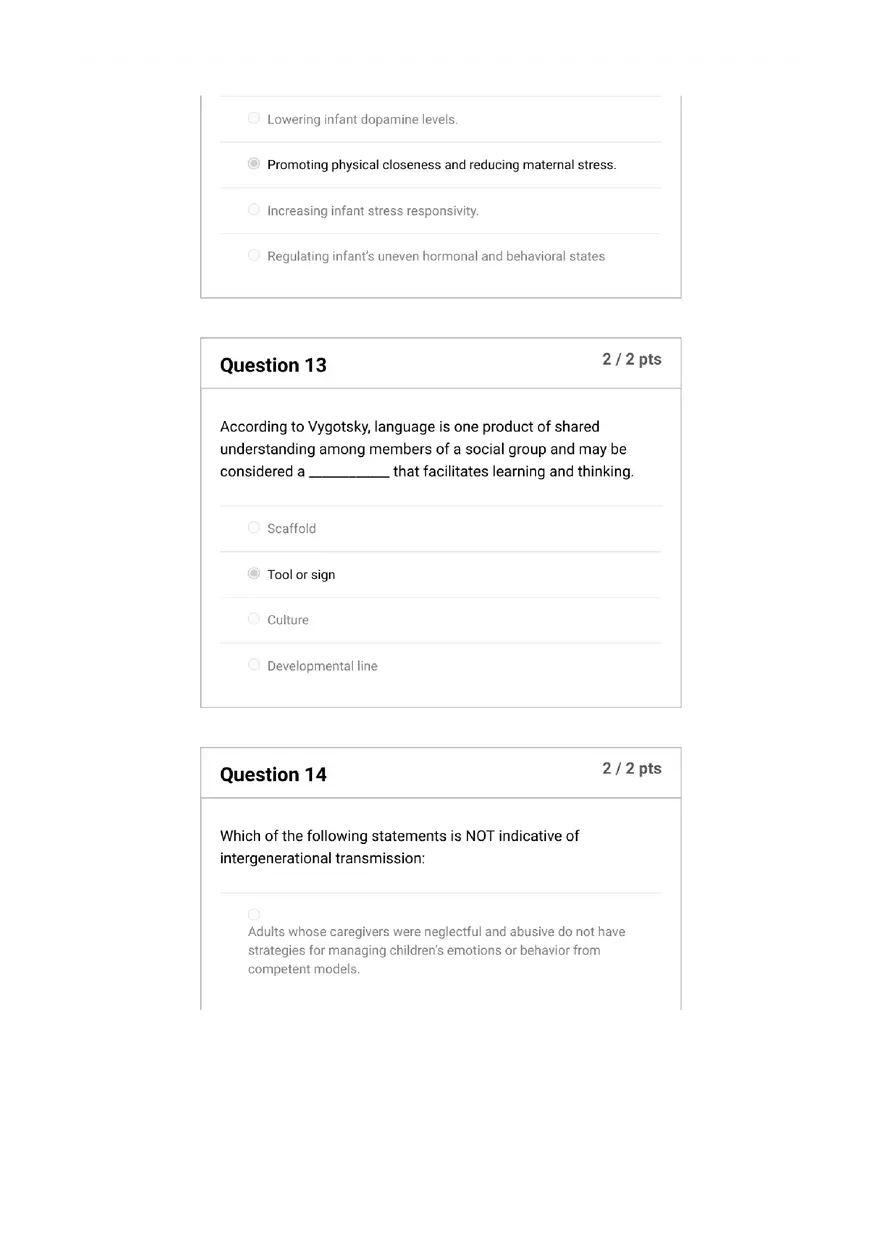Quiz Foundations, Infancy to Early Childhood - Page 26