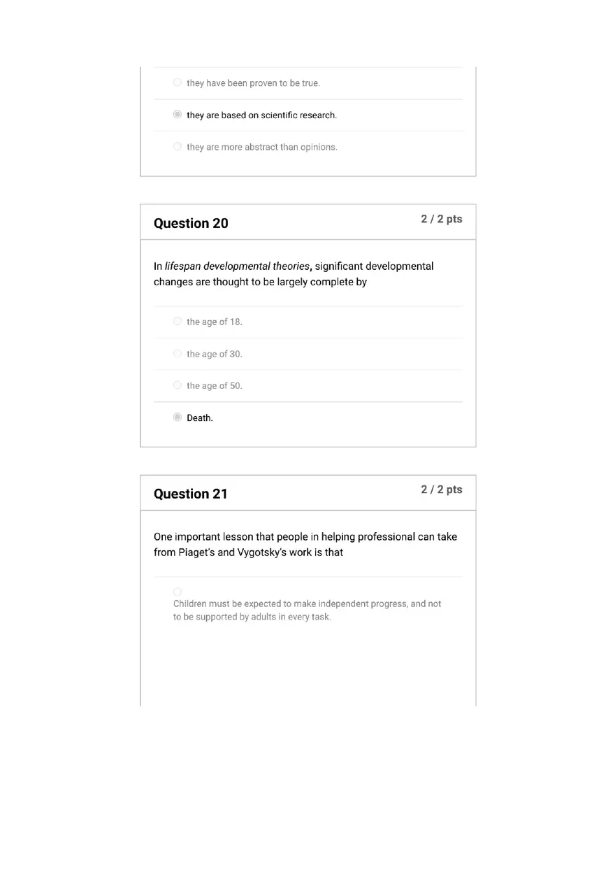 Quiz Foundations, Infancy to Early Childhood - Page 3