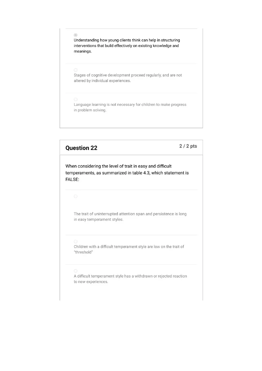 Quiz Foundations, Infancy to Early Childhood - Page 4