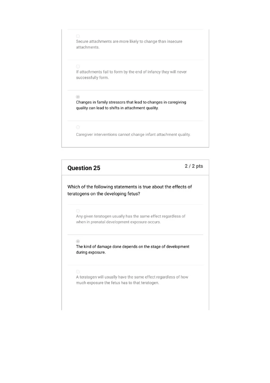 Quiz Foundations, Infancy to Early Childhood - Page 6