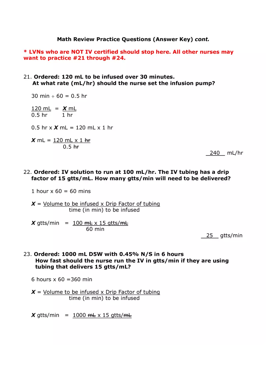 Metric System Calculations For Nursing Part 2 - Page 8
