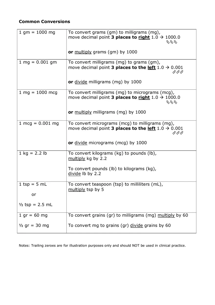 Metric System Calculations For Nursing Part 2 - Page 10