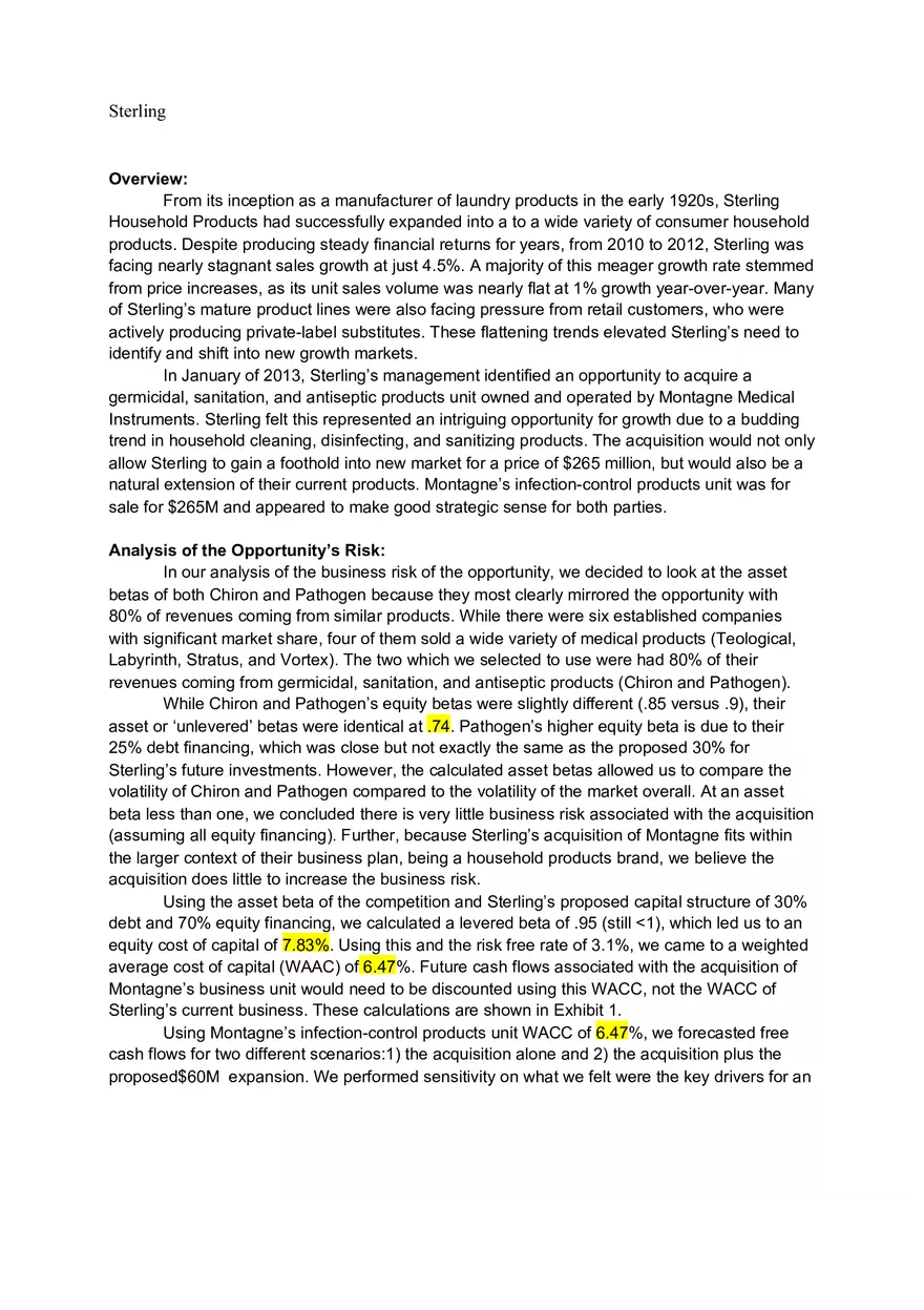 Sterling Case - Page 1