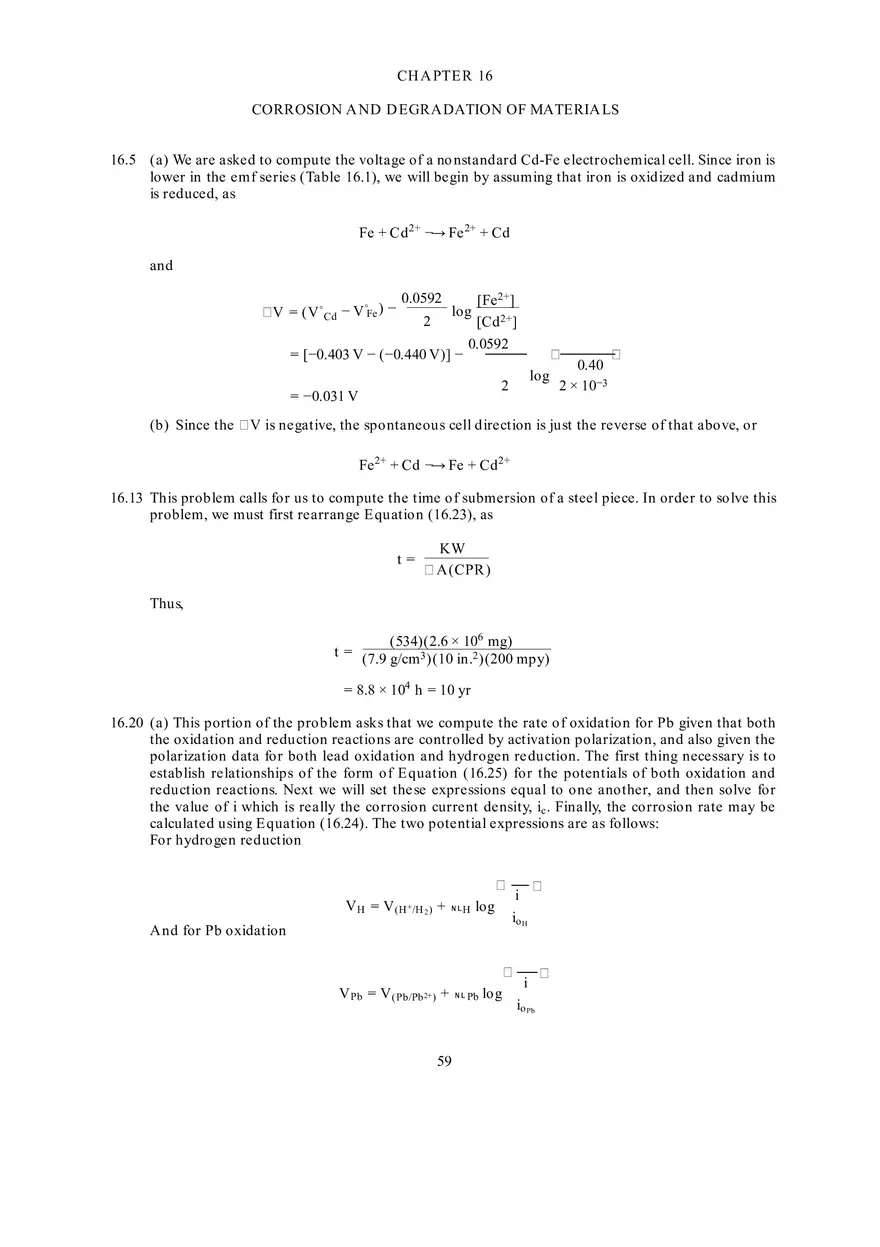 Fundamentals of Materials Science and Engineering Solutions Ch 13-16 - Page 8