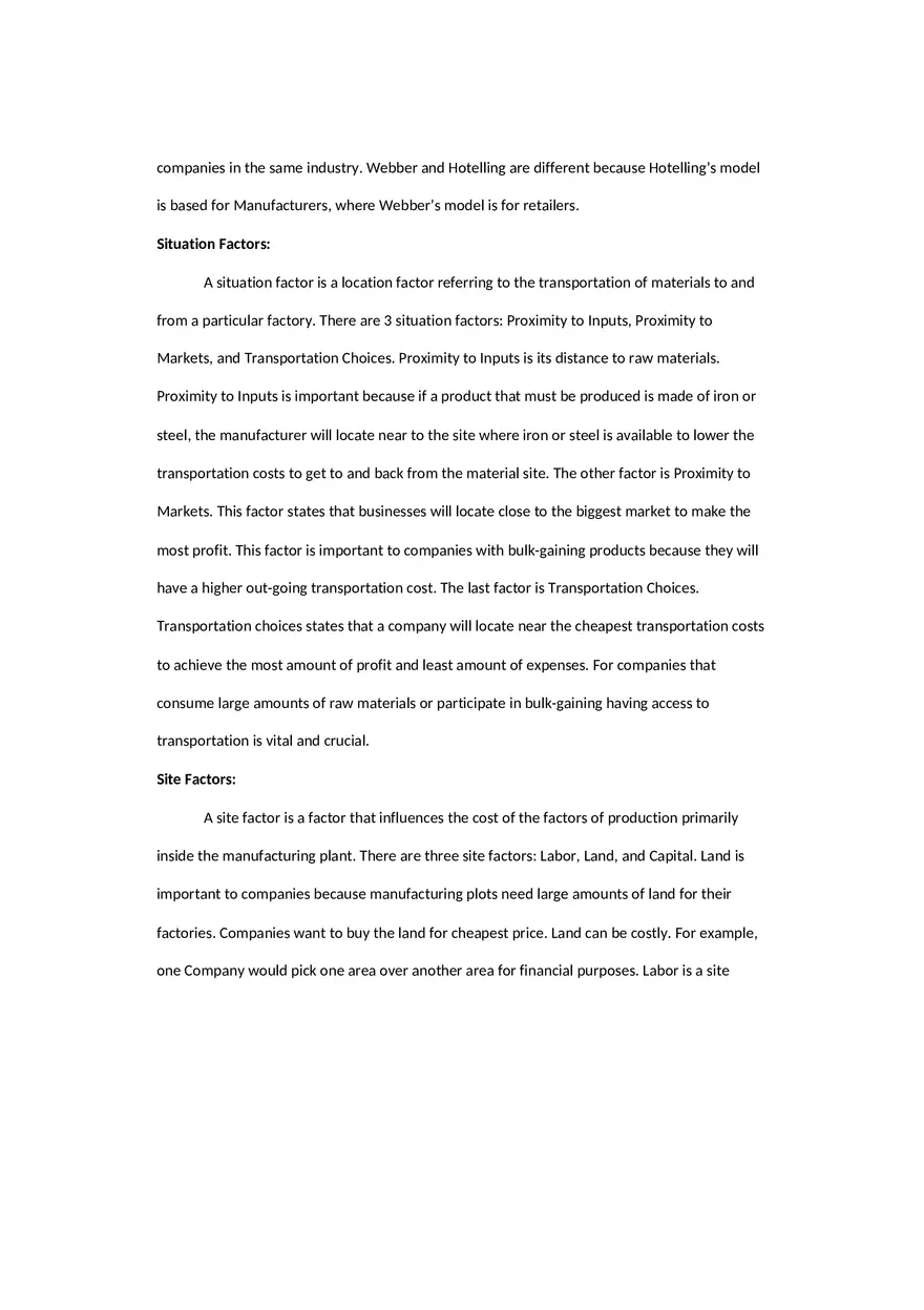 Models and Theories Comparison - Industry Economic Geography Unit Project - Page 4