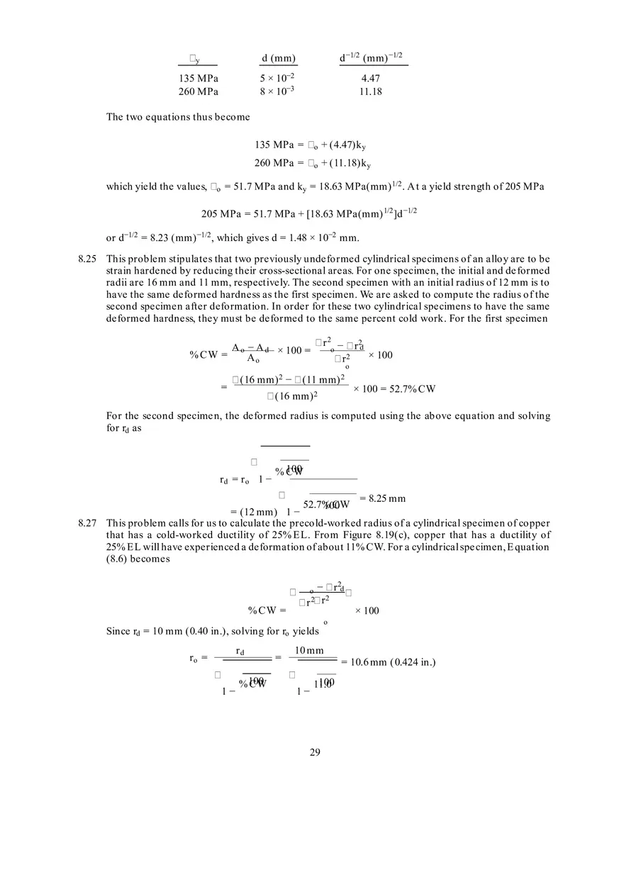 Fundamentals of Materials Science and Engineering Solutions Ch 7-8 - Page 8