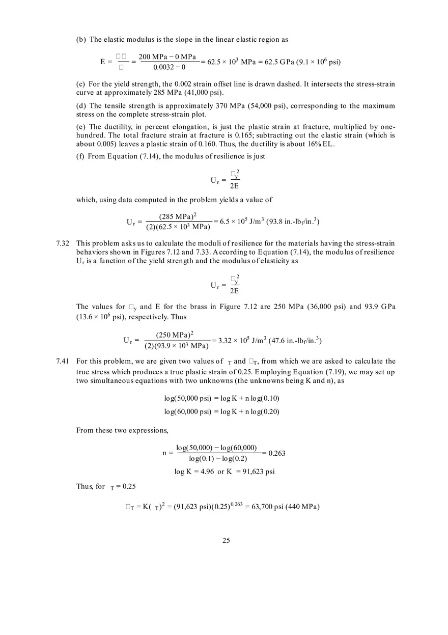 Fundamentals of Materials Science and Engineering Solutions Ch 7-8 - Page 4