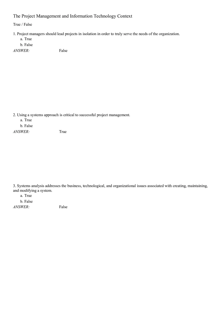 The Project Management and Information Technology Context Pt1 - Page 1