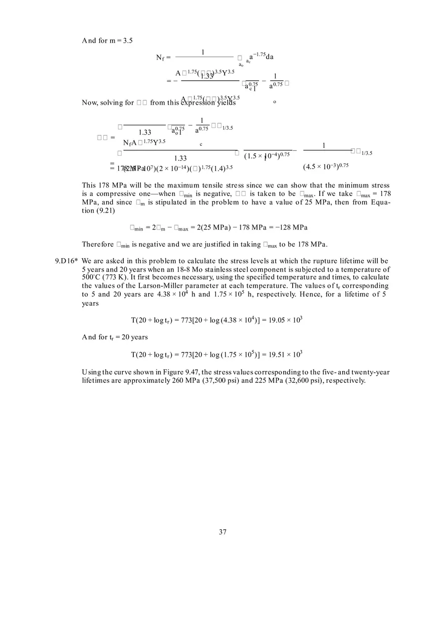 Fundamentals of Materials Science and Engineering Solutions Ch 9-10 - Page 7